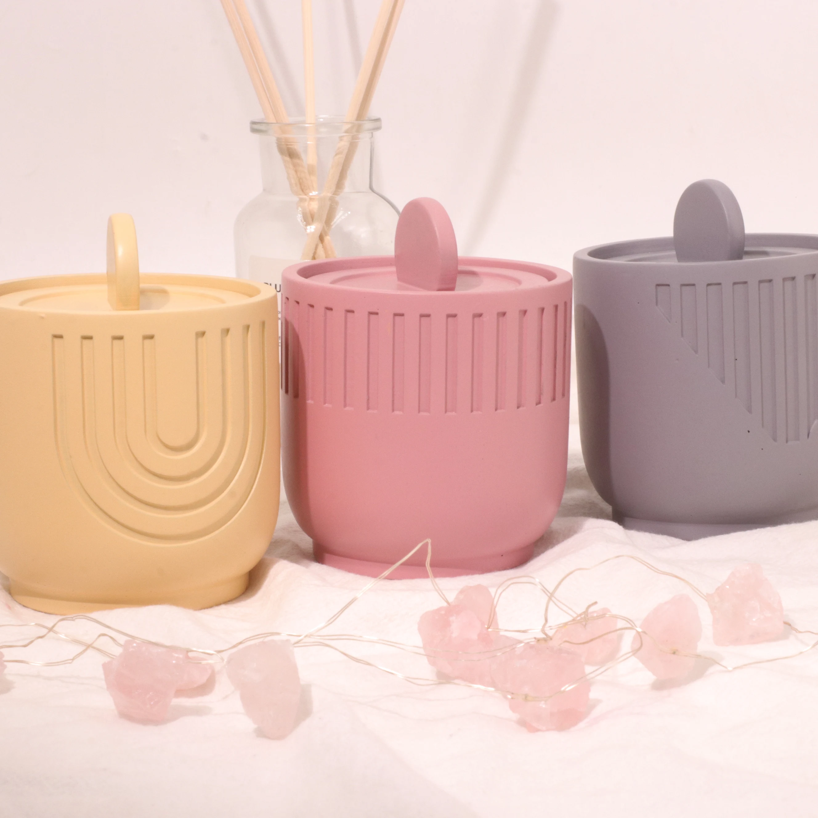 Eco-friendly plaster Household Decoration Holiday Gift Natural Soy Wax Scented Candle