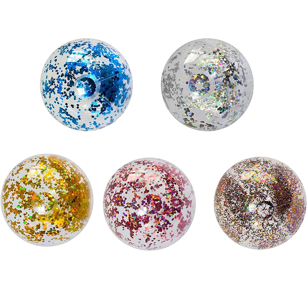 Wholesale Best Selling Custom Inflatable Glitter Ball Children Toys Beach Swimming Pool Floating Inflatable Water Games