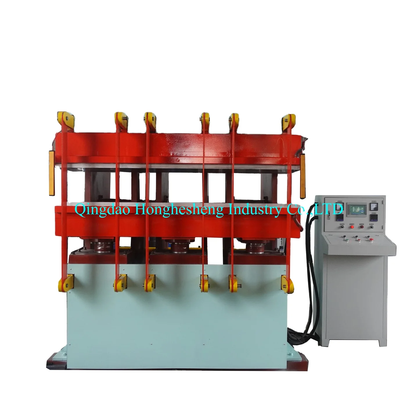 Tread rubber precure press machine/ rubber curing press/ automatic rubber track moulding vulcanizing press