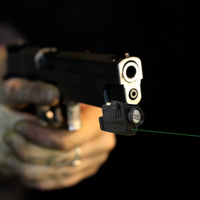 Rechargeable Tactical Weapon <5MW Green Laser Sight with high lumens led Flashlight for Pistol Handgun  with Picatinny Rail