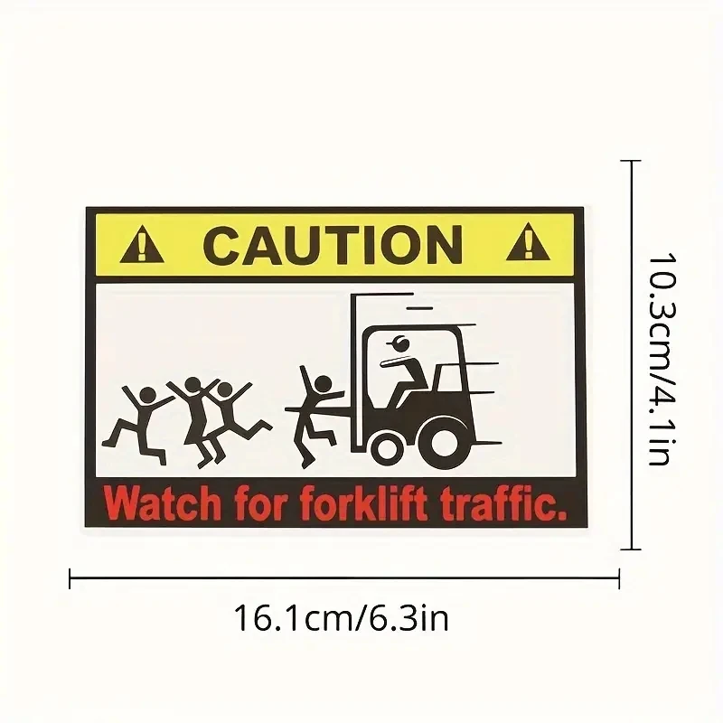 Interesting Stickers Warning Sign Car Decal Forklift Operation Stickers