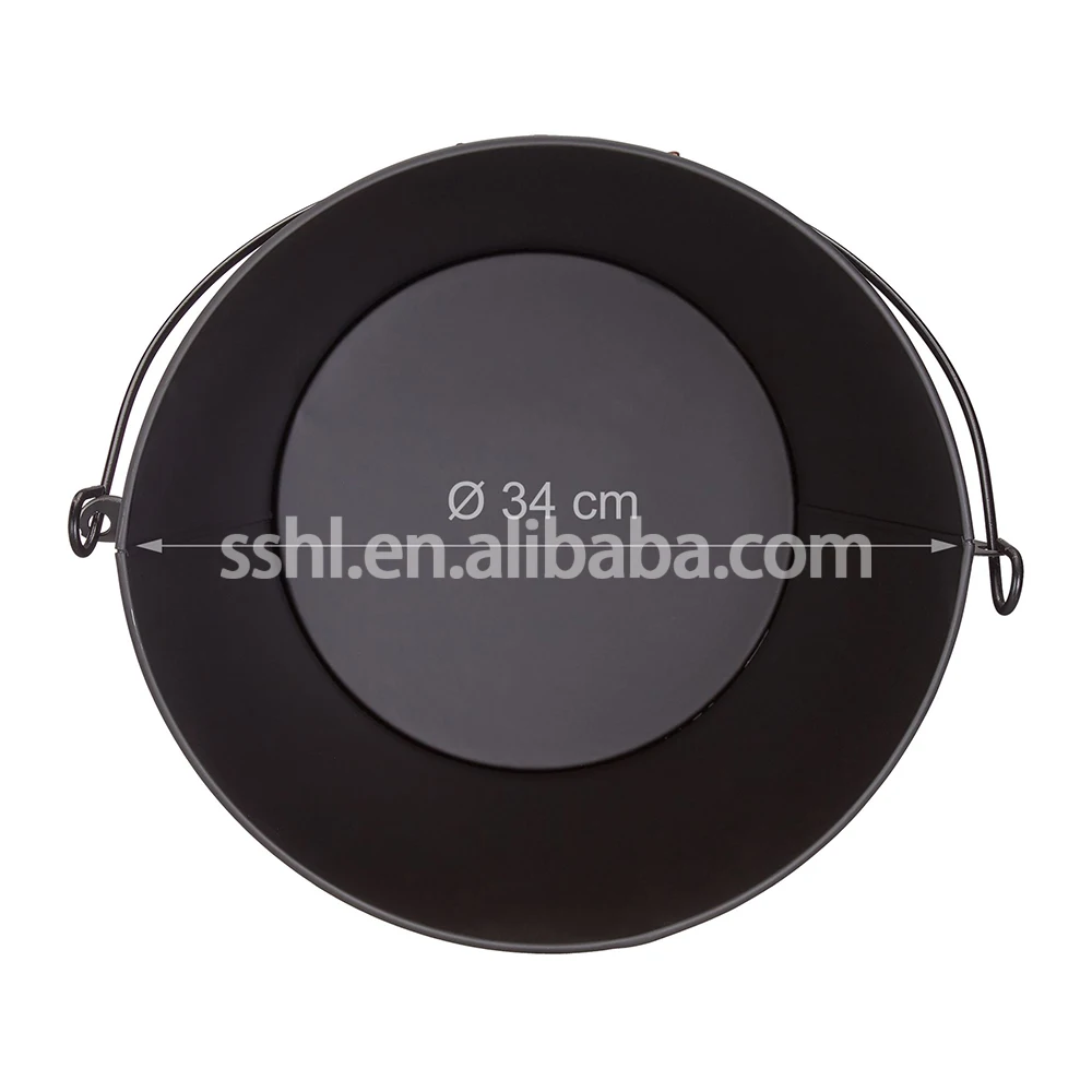 Fireside ash bucket with lid coal bucket for fireplace fire pits Metal Buckets