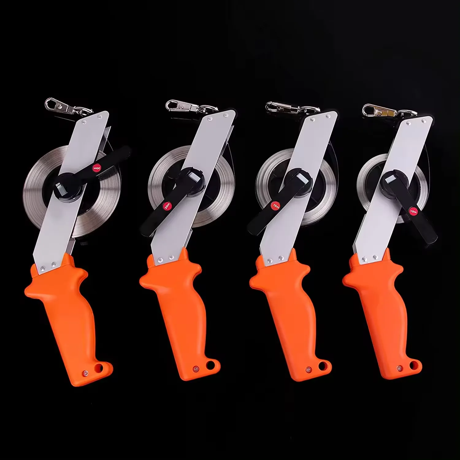 Handheld Oil Gauging Tape Sounding Tape with Brass Tip 15M Stainless Steel Measuring Tape for Oil Tank