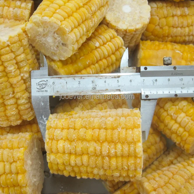 BRC HACCP Сертифицированный IQF замороженный сладкий кукурузный коббетт Бланшированный