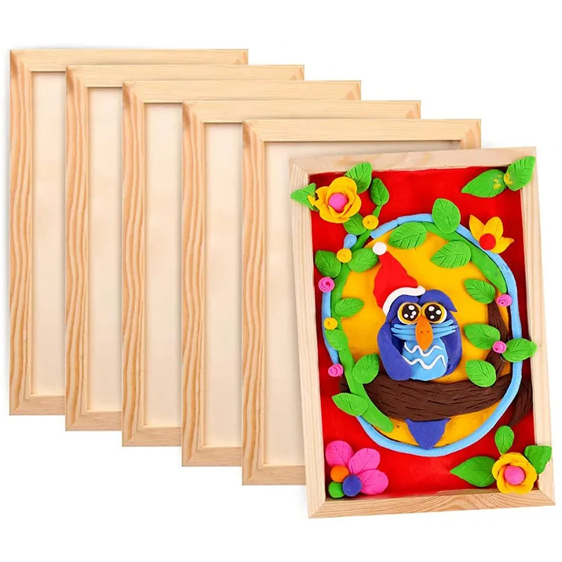 Wholesale chic cheap customized rustic wood frame photo small photo frame mini wood frames for pictures