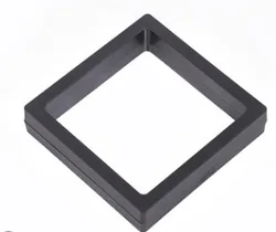 Colorful 3D packaging cases free stand plastic floating frame display gift pe film jewelry storage box