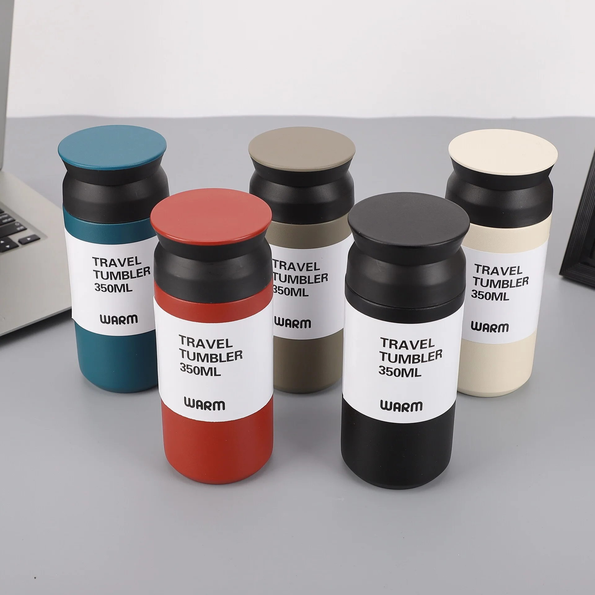 12Oz/17Oz Double Wall Insulation Travel Tumbler Coffee Cup Stainless Steel Water Bottle Japanese Food Jar Thermos