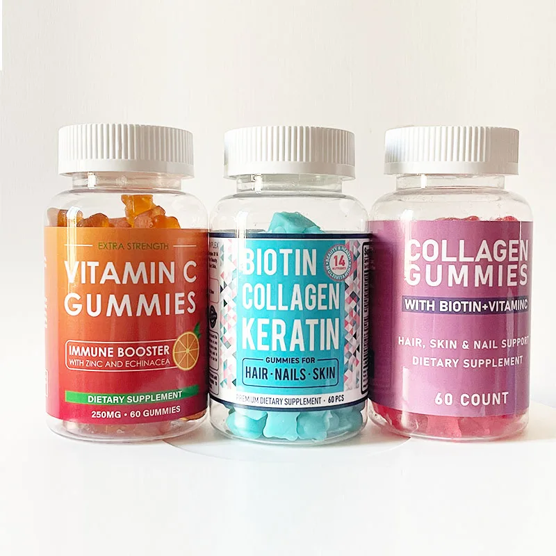 OEM/ODM Vegan Effective Skin Lightening  l-glutathione Collagen skin brightening vitamin Gummy Candy