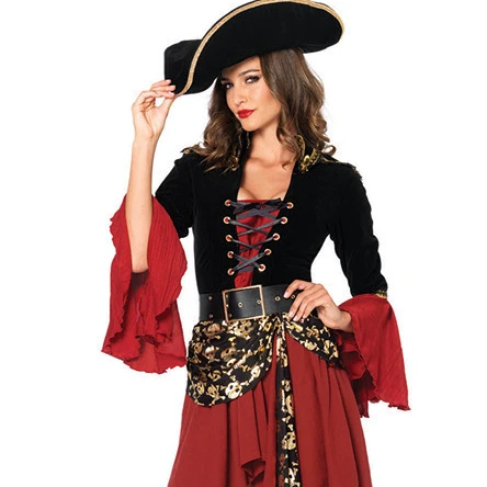 Wholesale Female Sexy Pirate Game Uniform Costume Cosplay Masquerade Performance Halloween Costume