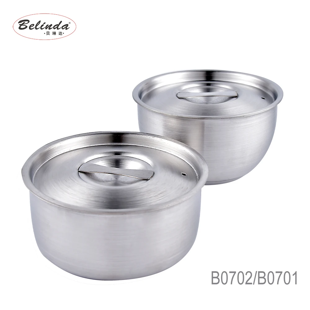 Stainless Steel 304 Children Food Stew Soup Bowl Steamed Egg Bowl With Lid