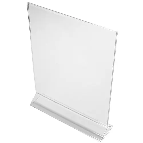 Wholesale 6 Pack T Shape PMMA Table Card Stand Clear Acrylic Sign Holder 5x7