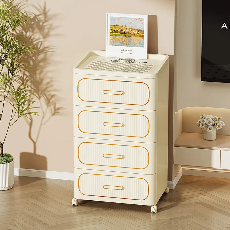 Bathroom Cabinet 5 Layer Plastic Self Drawer Storage Cabinets Chest Of Drawers For Kids