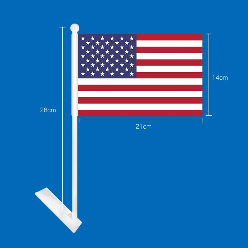 New arrival custom flags all countries car flag holder samoa car flags