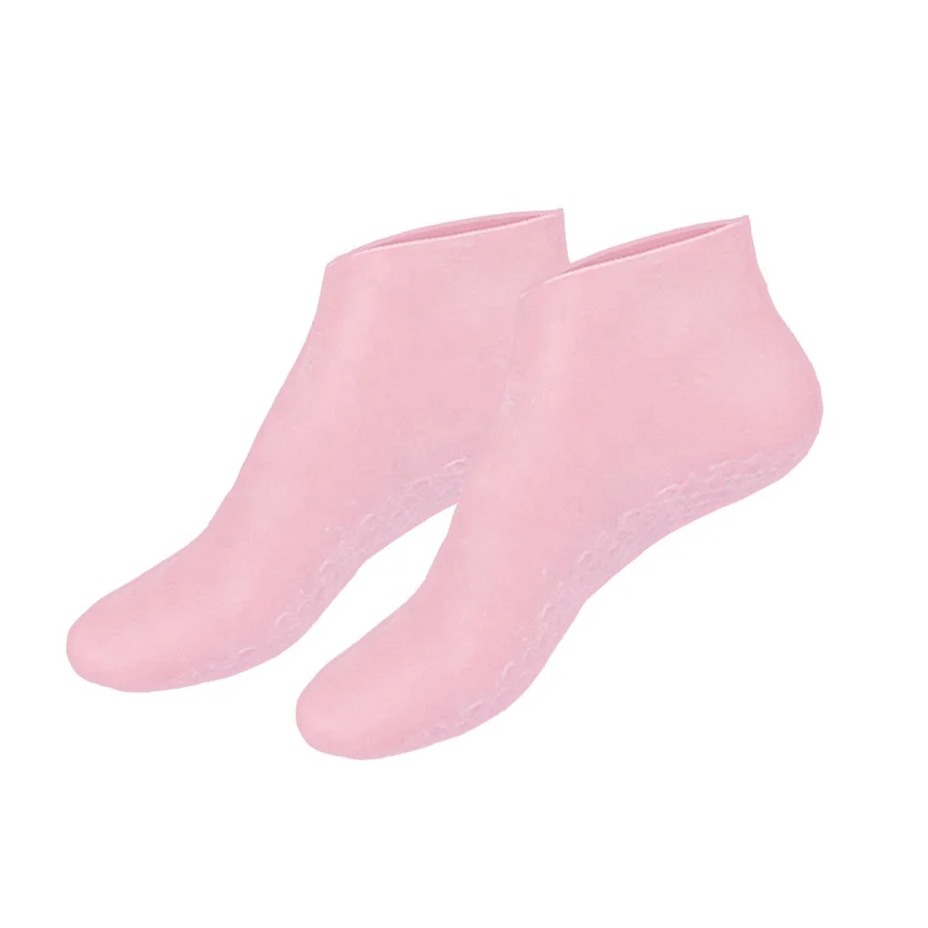 Silicone Moisturizing Socks Aloe Socks Silicone Gel Heel Socks for Women Men Dry Cracked Foot Skin HA01231