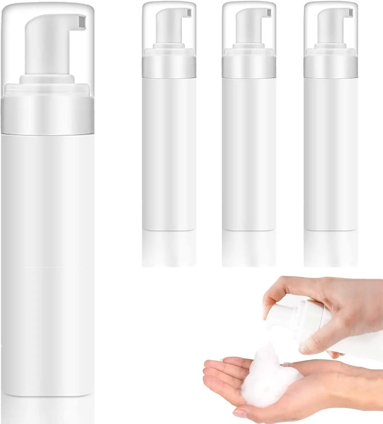 Plastic Travel Foaming Soap Dispenser Soap Pump for Refillable facial washing