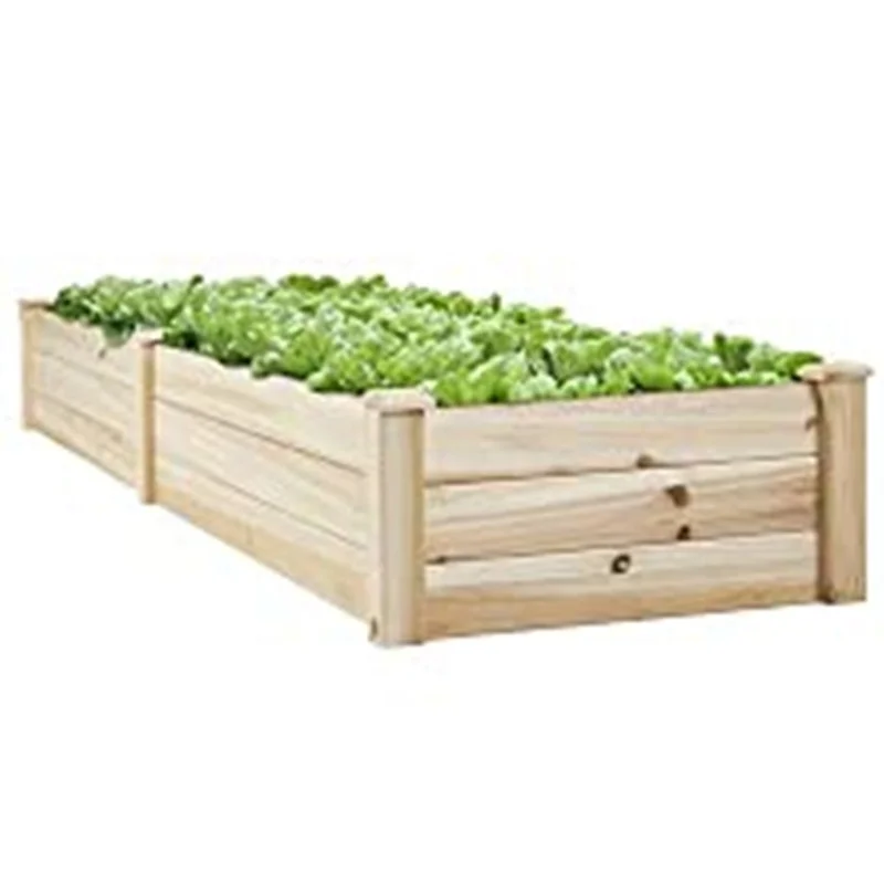 Настраиваемый дешевый деревянный садовый плантатор, кровать для сада, поднятый садовый плантатор для овощей, оптом