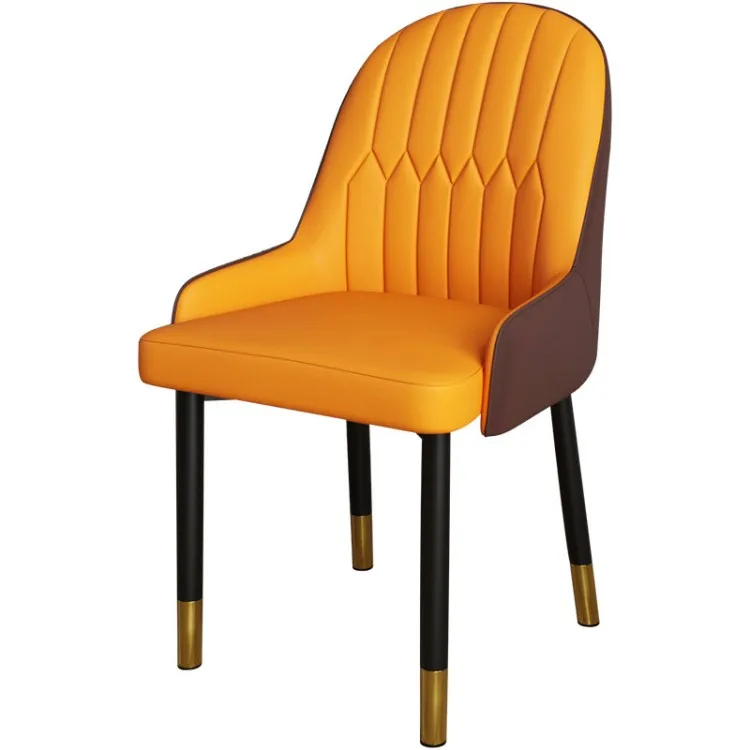 Modern Simple  Dining  home rectangular table negotiate cafe casual restaurant backrest chair