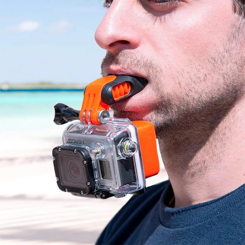 Action Camera Mouth Mount Soft Silicone Material Mouth Mount Set For Go Pro Accessories X-311
