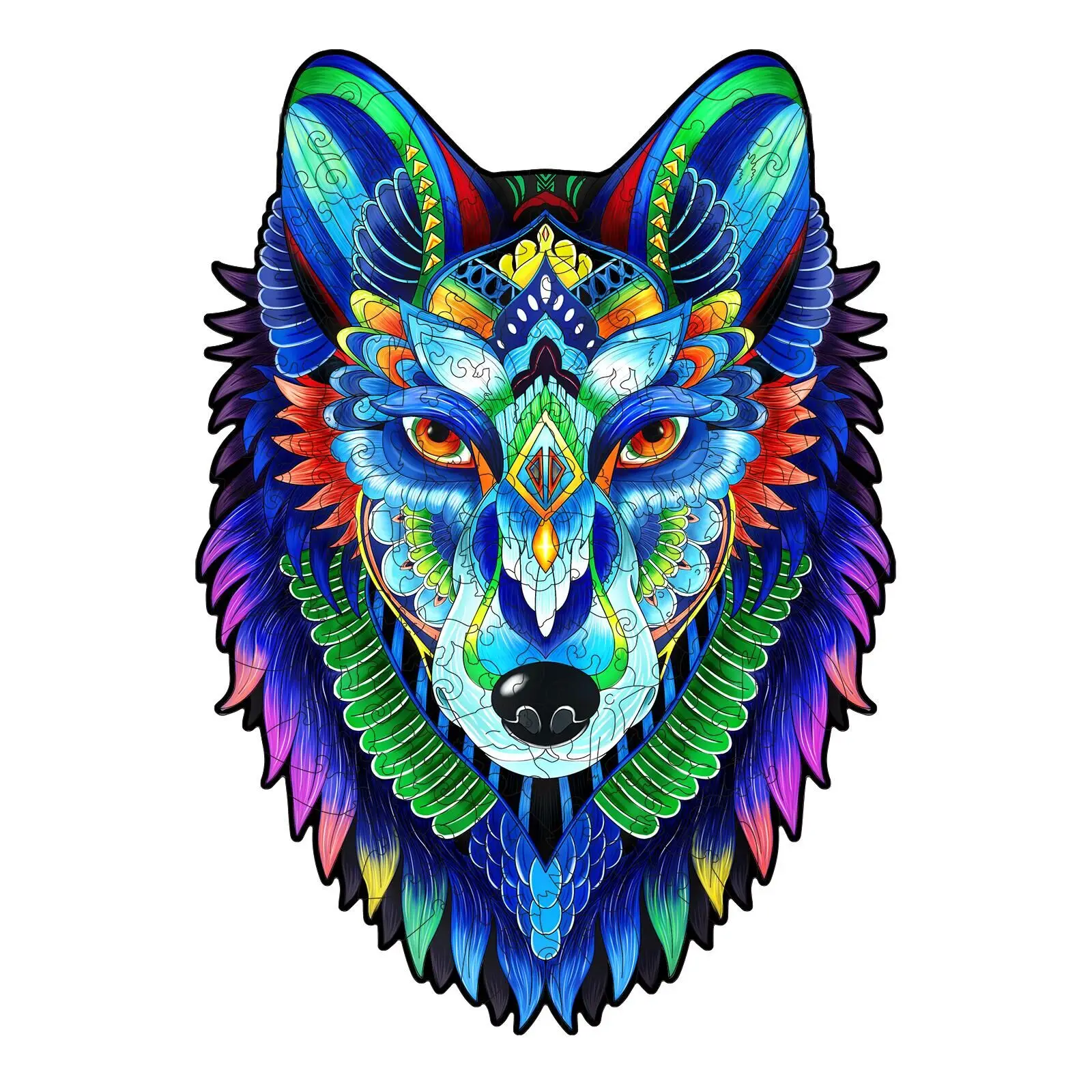 Most Popular Unique Shape Jigsaw Pieces Wooden Puzzle as Best Gift for Adults and Children