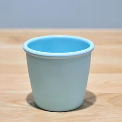 Round Thick Mouth Home Plastic Colorful Artificial Plant Flower Pots Planters Indoor