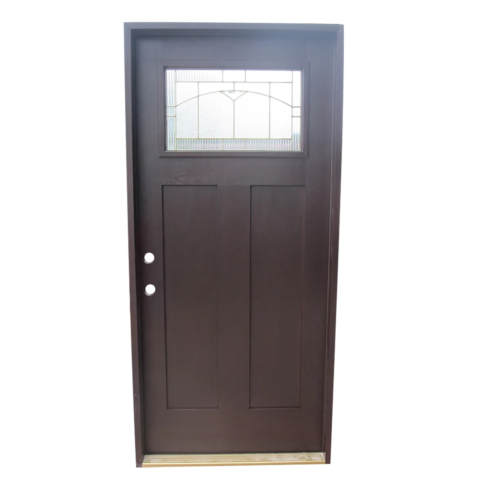 US UK standard high density CFC-free PU foam core GRP fiberglass smc composites assembled door