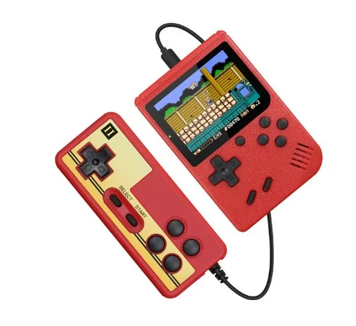 3 Inch classic 400 games in 1 macaron handheld video game player retro double game console for kids