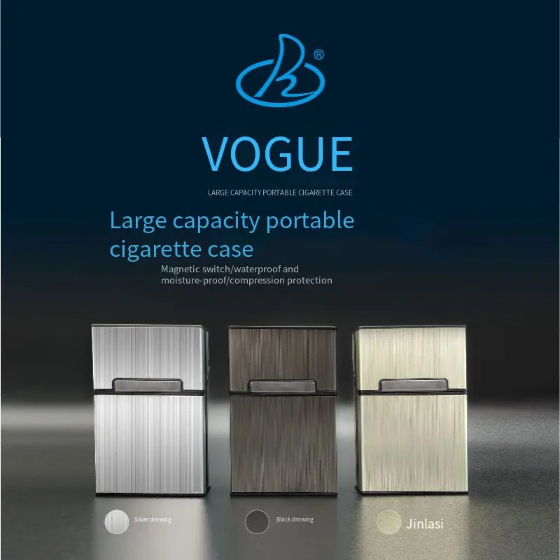  Cigarette Case Metal Soft Hard Cases 20 Creative Alunminu Alloy Box Ultra-thin Men Portable