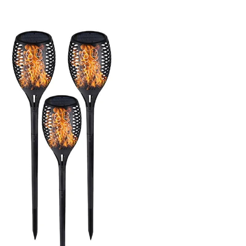 
Led flickering flame torch solar garden lights outdoor landscape decoration lawn light 