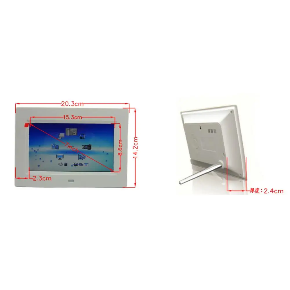 small 7 Inch LCD digital POP Video screen with multimedia loop player playback function