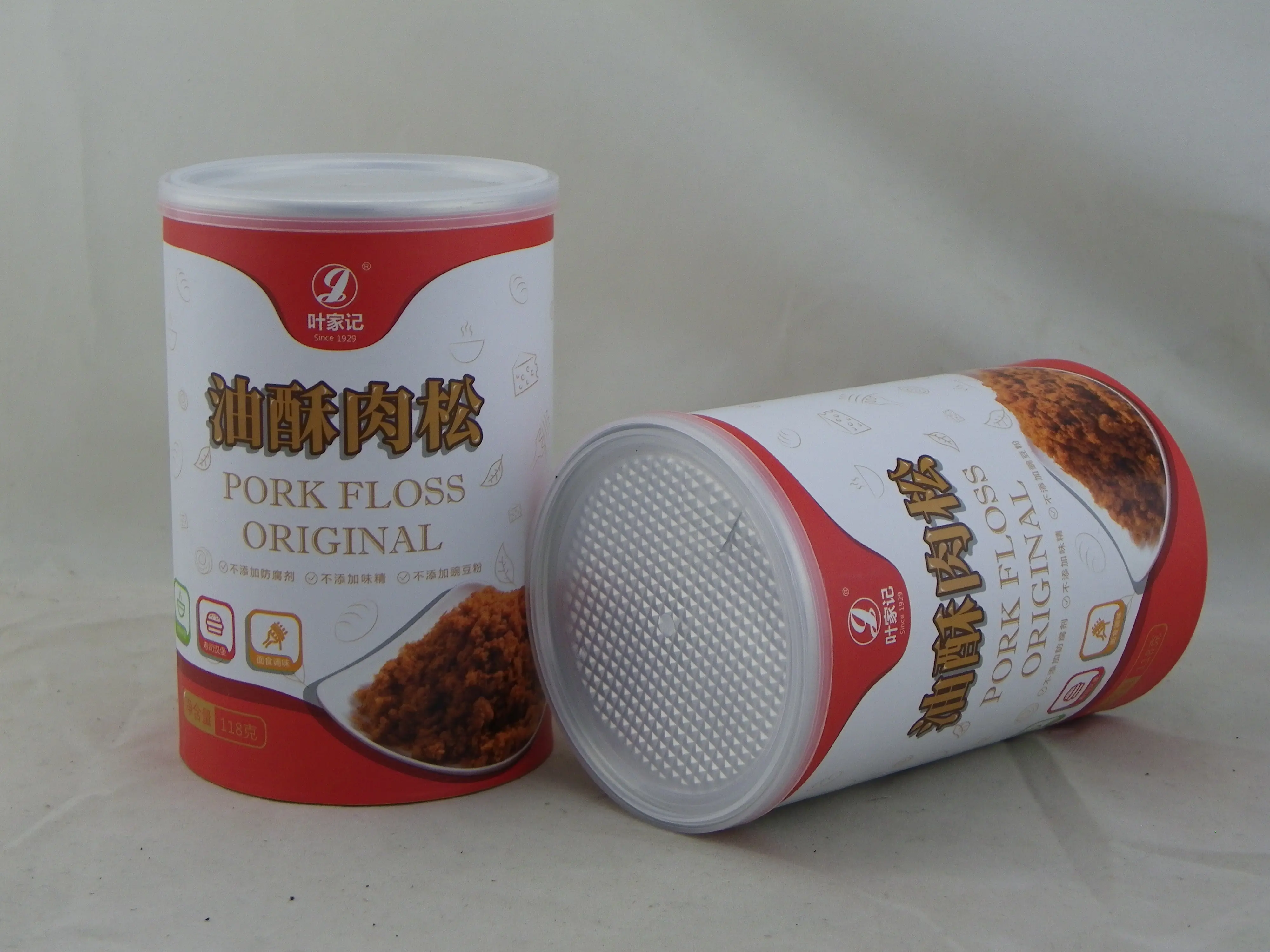 Нитки из свиной нити разного вкуса упаковочная бумага композитные банки с крышкой алюминиевой фольги