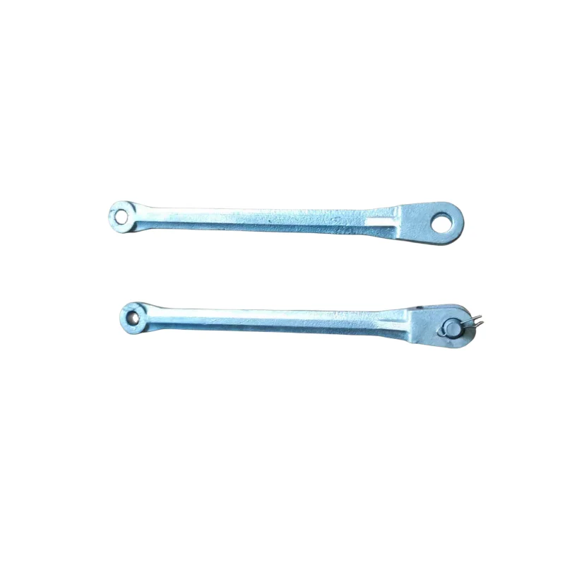 foundry casting services metal ductile iron parts casting pole line hardware connecting rod link Electric pull rod