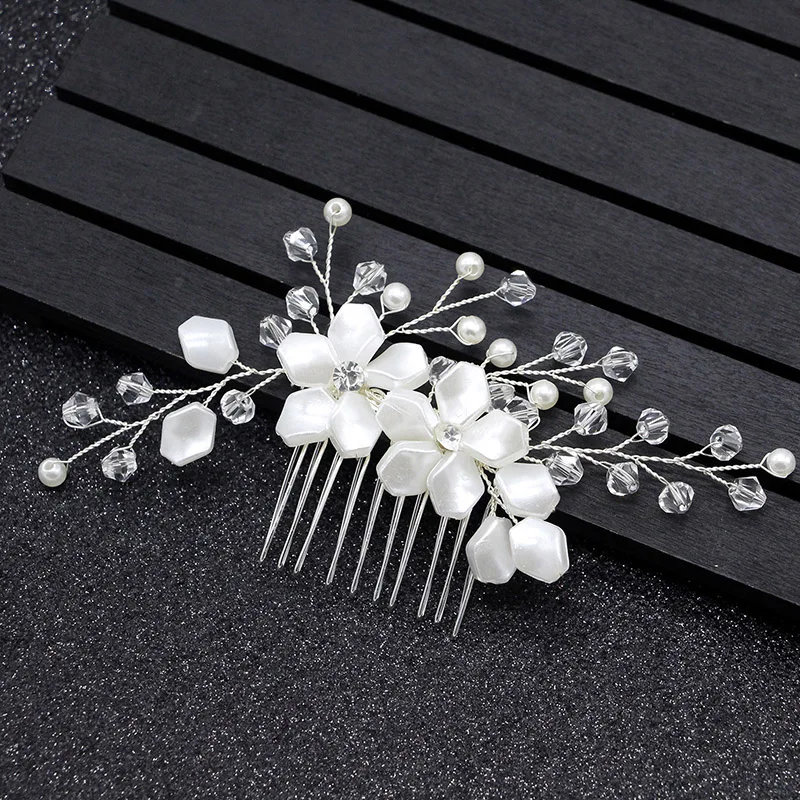 Promotional Sales Handmade Hair Accessories Bridal Jewelry Hair Vine Wedding Prom Headpiece Tiara Hair Combs For Women Headdress