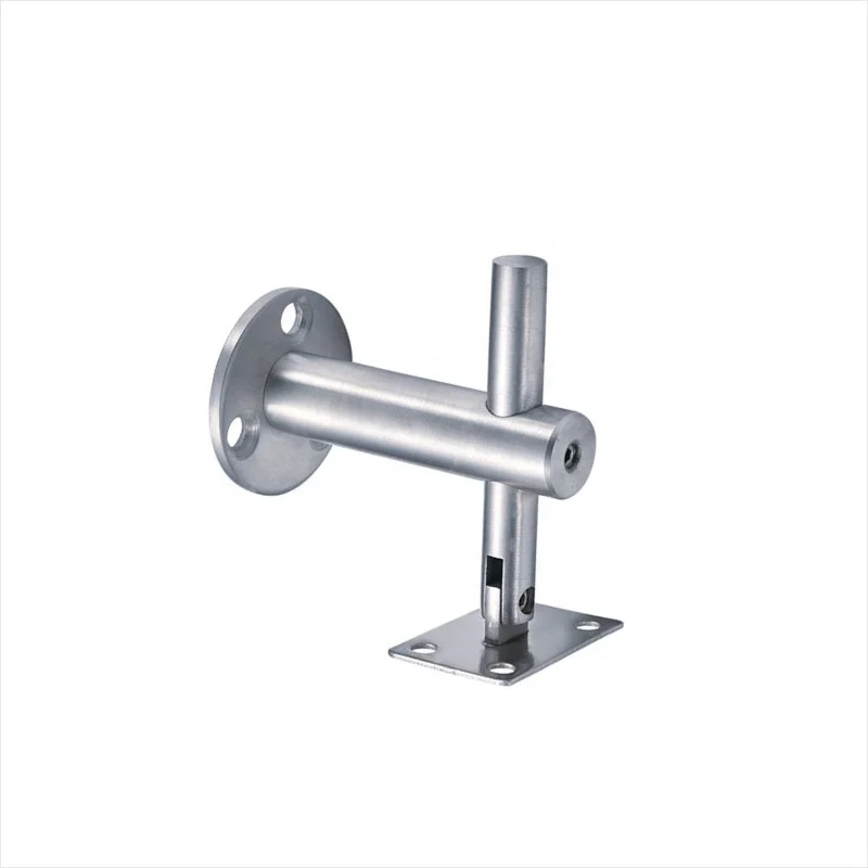 China manufacturer Casting Stainless Steel Glass Mounted Handrail Bracket glass door support