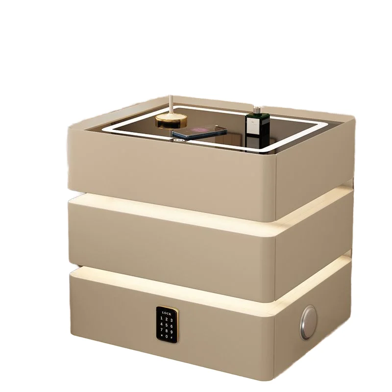 Wholesale Wooden Hanging Luxury Modern Nightstands With Usb Wireless Charging Speakers Smart Nightstand Bedside Table One Piece