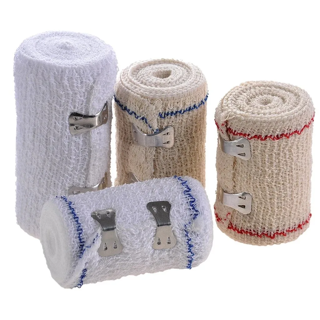 Factory direct supply gauze crepe bandage roll compression cotton non woven gauze