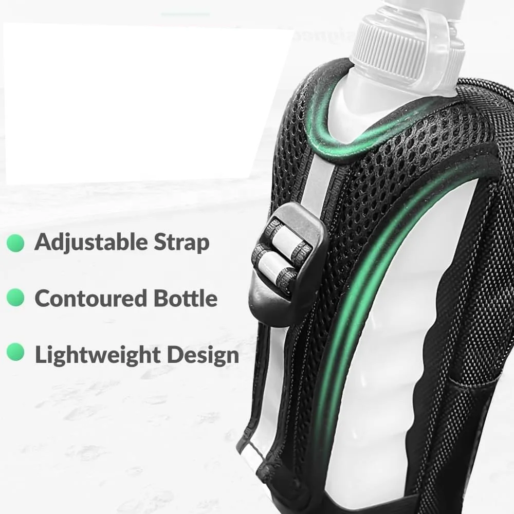 HydroBlast Handheld Running Water Bottle bag for Long Distance Running with Large Storage Holder for Phone