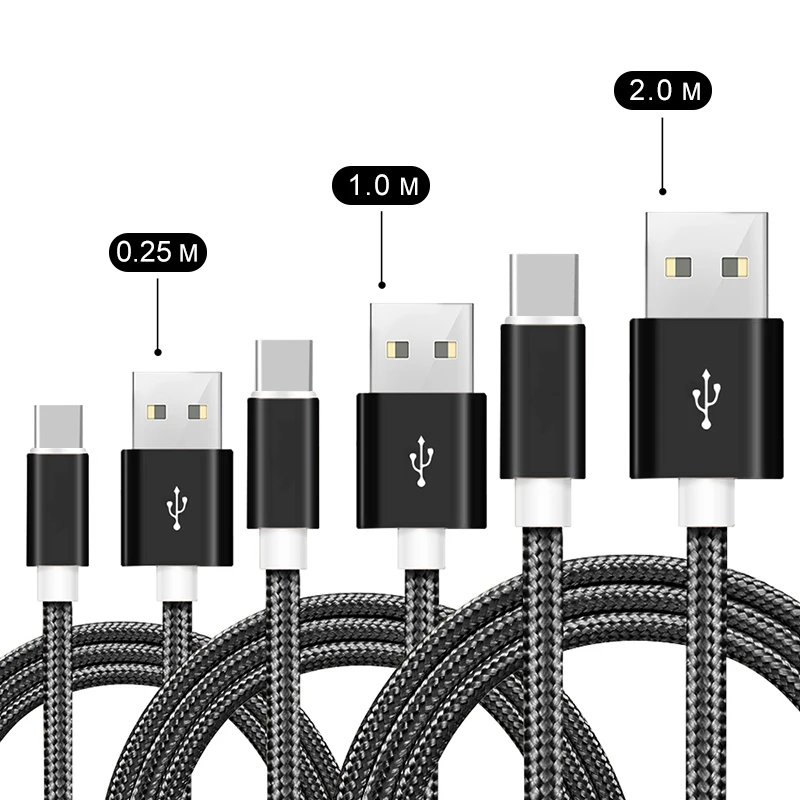 High Quality Wholesale Nylon Micro Data Cables Fast Charging Usb-C Cable For Iphone