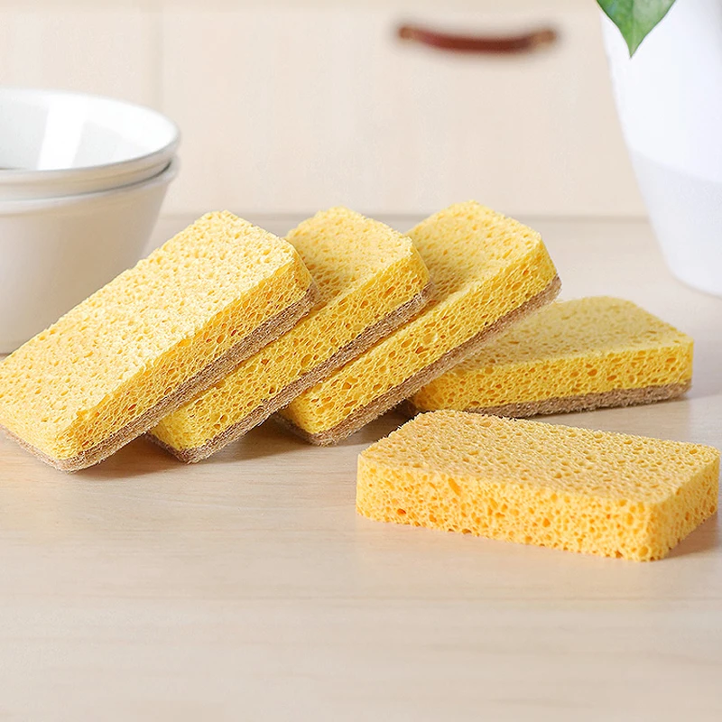 Eco-Friendly Sponges & Scouring Pads, Natural  Sponges for Cleaning Kitchen, Sponge for Pipe Cleaning