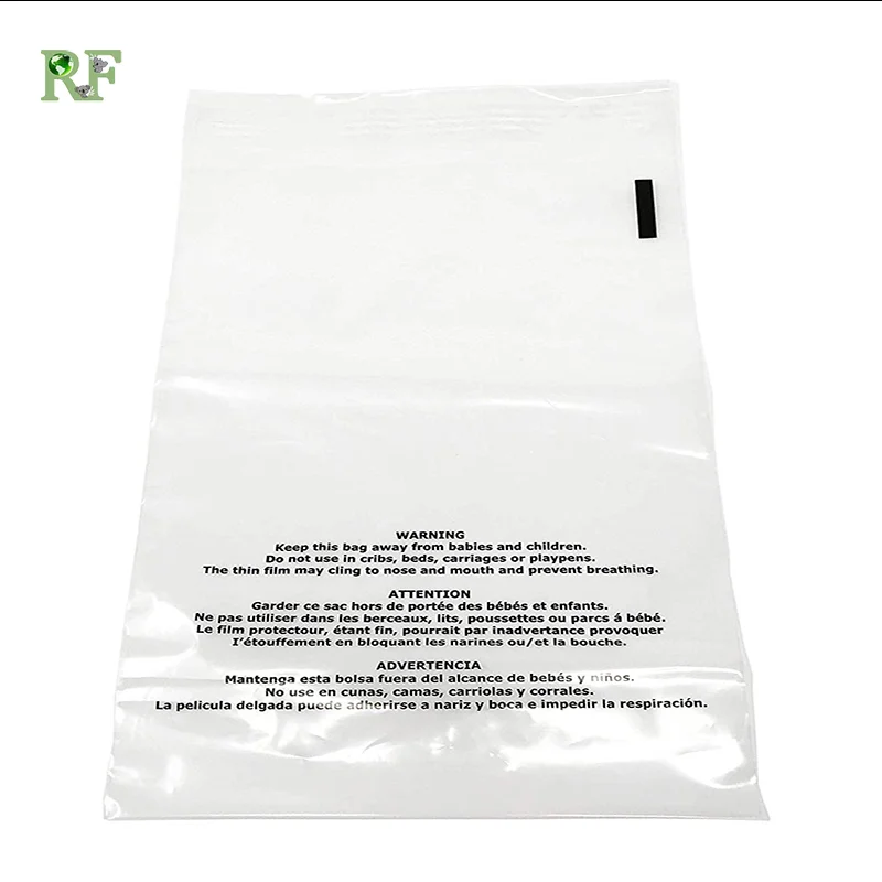 E-commerce shop custom plastic clothing packing bag shirt dress shipping bag clear mailing bag