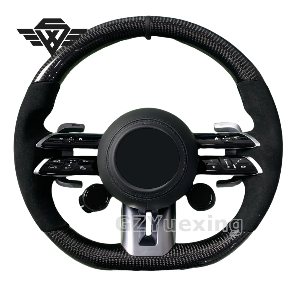 Customized Carbon Fiber And Alcantara Steering Wheel For Mercedes AMG W204 W205 W223 W222 W207 W213 Car Steering Wheel Assembly