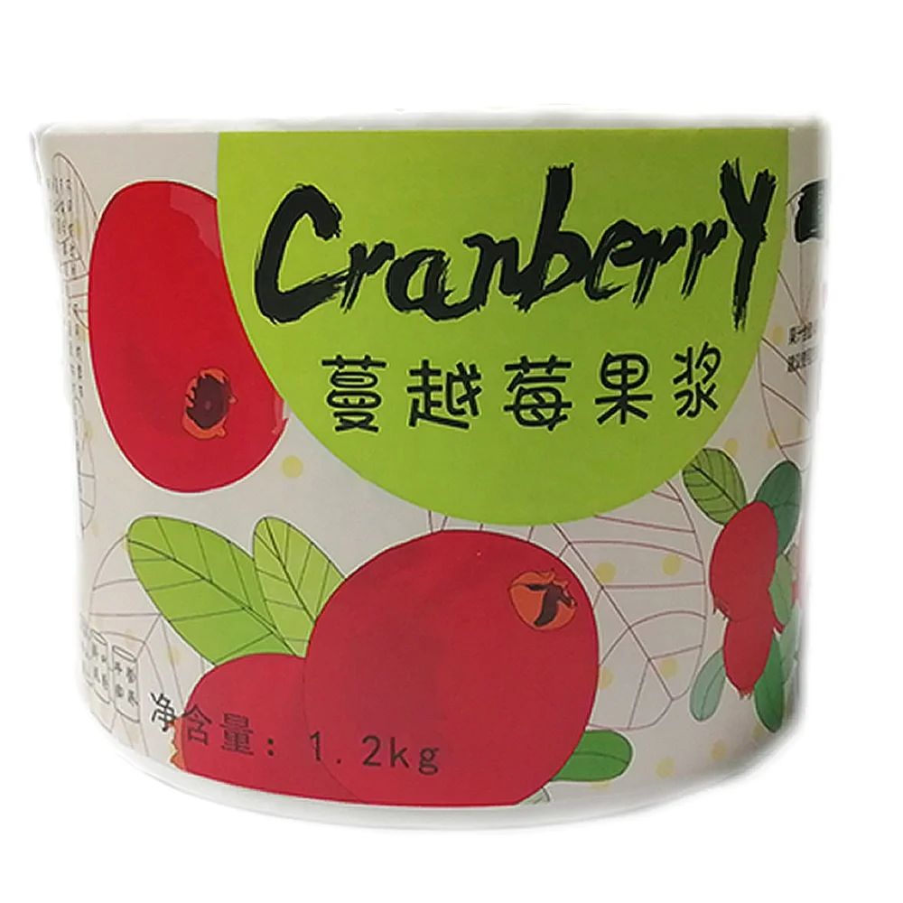 Custom Printed Self Adhesive Food Packaging Label Roll Waterproof Bottle Sticker