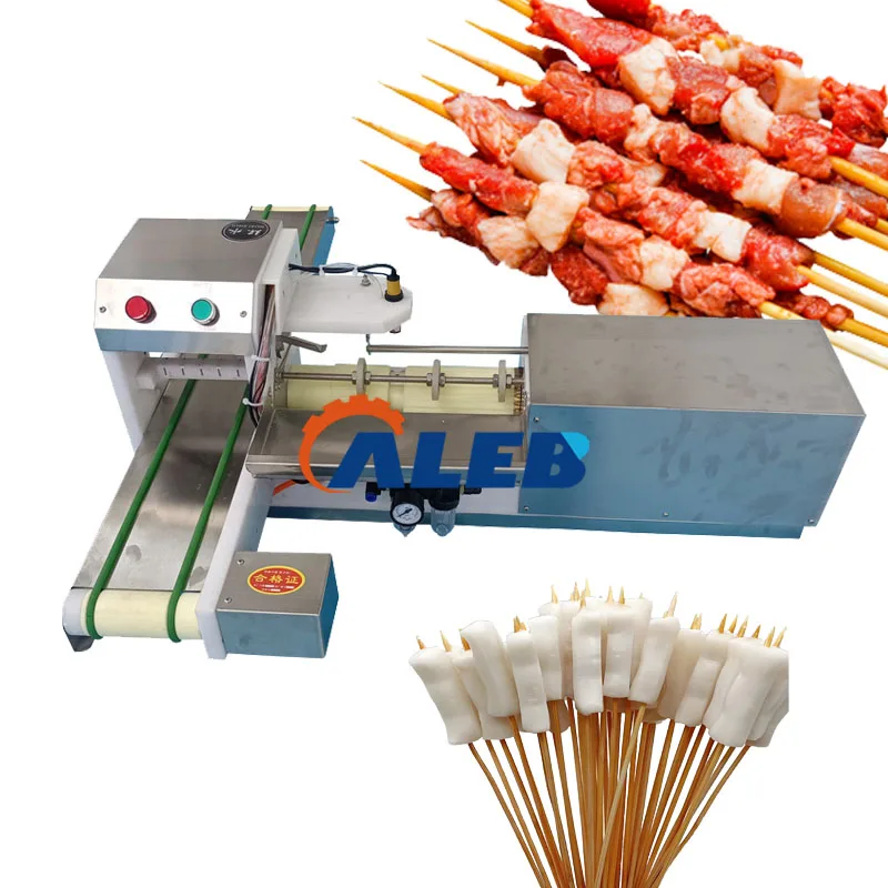 Multifunctional Meat skewer equipment Automatic string threading machine