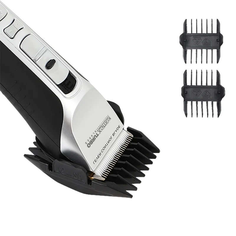 Komex LCD Display Ceramic movable cutter head and titanium fixed cutter head Cordless Rechargeable Hair clippers