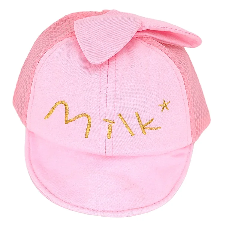 Wholesale Custom Solid Color 100% Cotton Woven Sunbonnet Baby Girl Hat Cute Hat Sunbonnet Kids Baby Mesh Baseball Caps Nets Hat