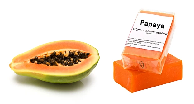 
China cheap price kojic papaya whitening soap 200g 