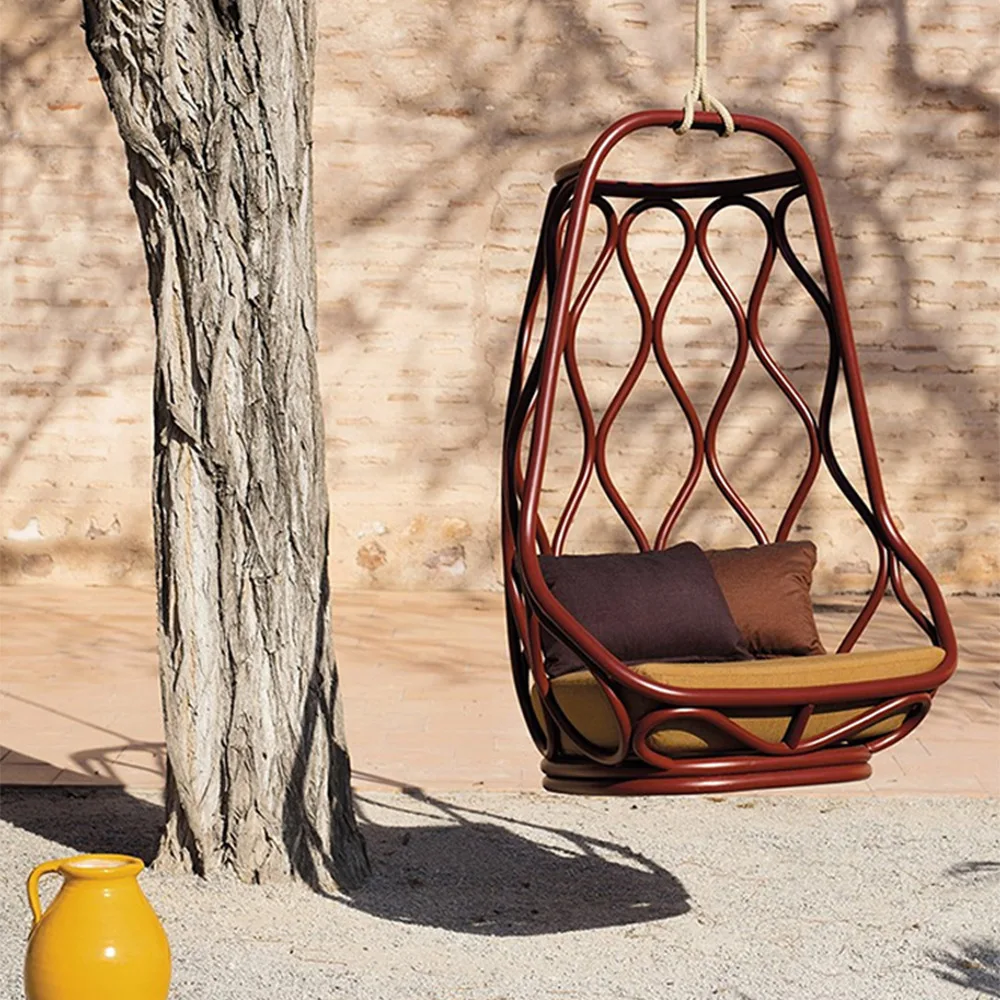 Bohemian Spaces Artistic Hanging Chair Winter Retreats Warm Coastal Decor Nautical Hanging Chair