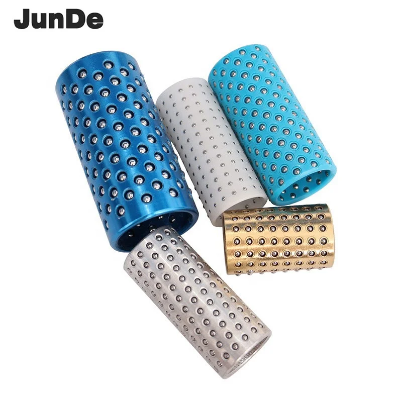 Aluminum Cage Ball Bushing for Guide Post 22*60 Pom Bearing Plastic Cage