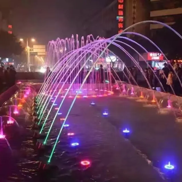 Outdoor Music Laminar Jet  Fountain Jumping Water Fountain