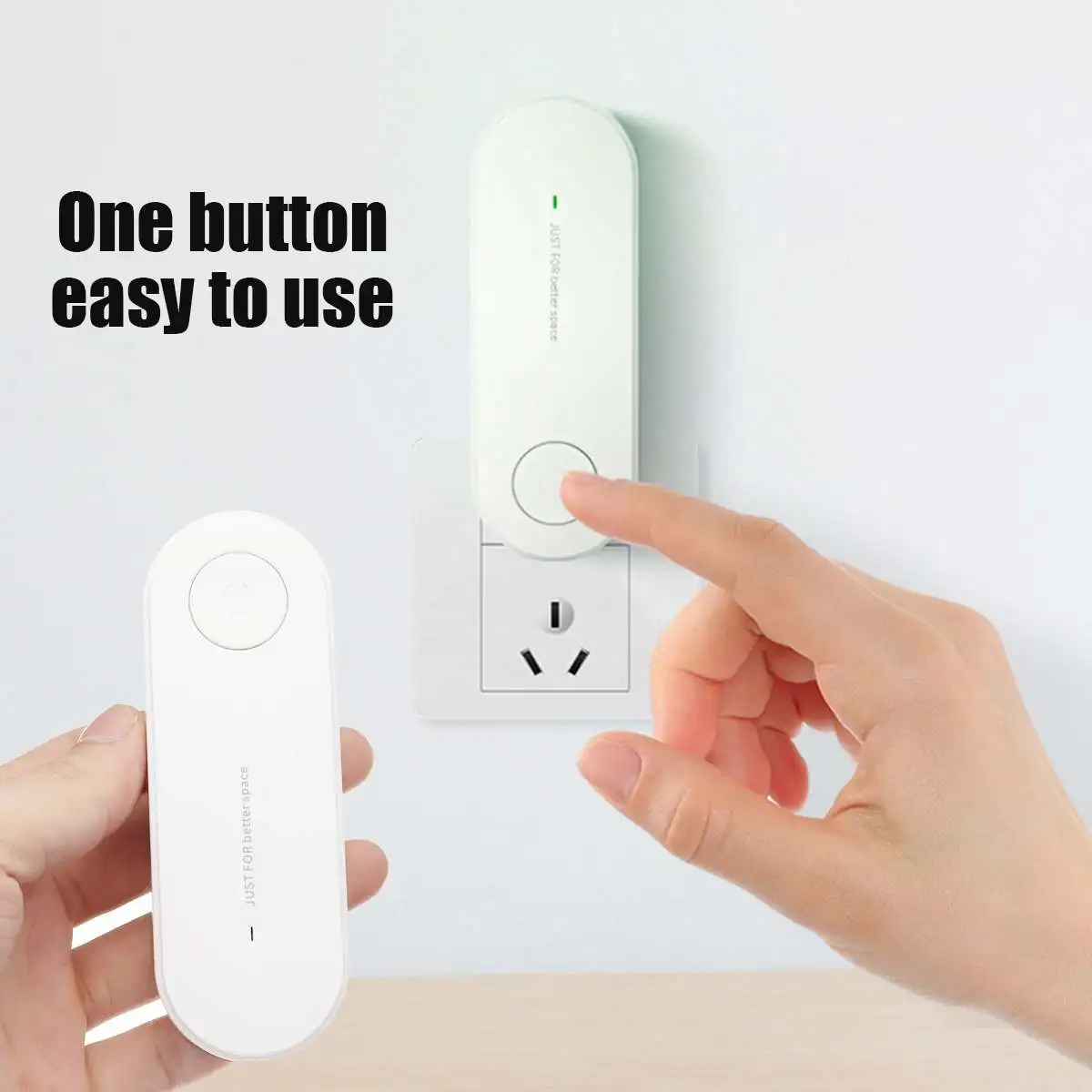 2024  trending Products Portable mini negative ion air purifier Plug In for Home Ionizer Remove Smoke Pet Toilet Deodorizer