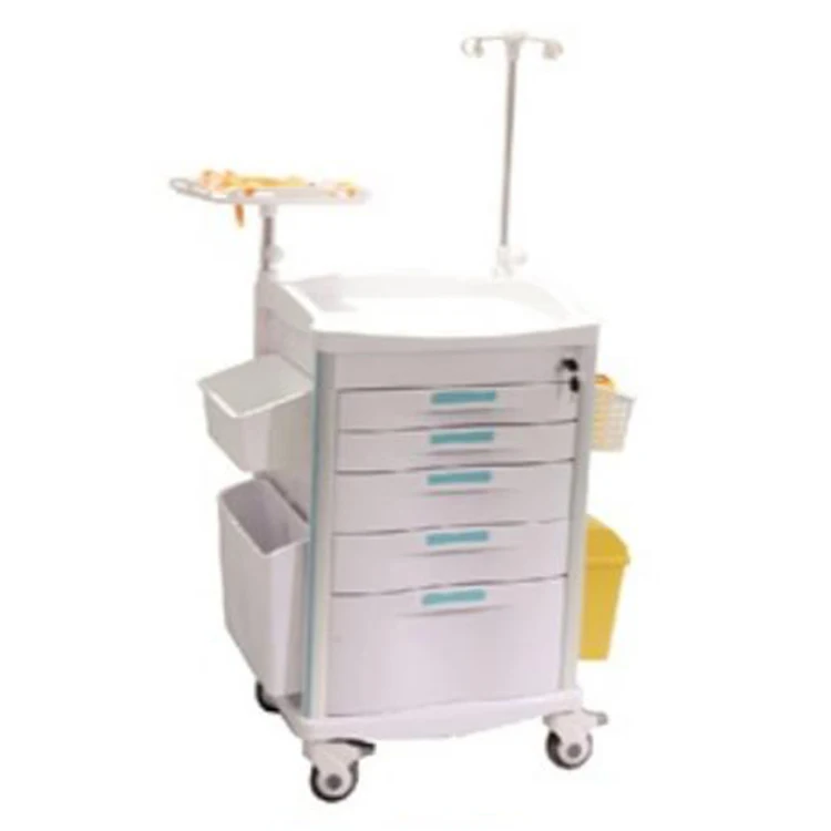 Mobile Laparoscope Tower 4 Layer Medical Cart Endoscopy Endoscope Trolley For Sale